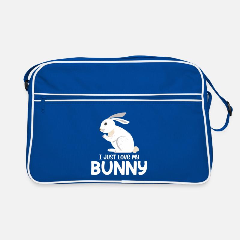 I Just Love My Cute Easter Rabbit Lover Retro Bag
