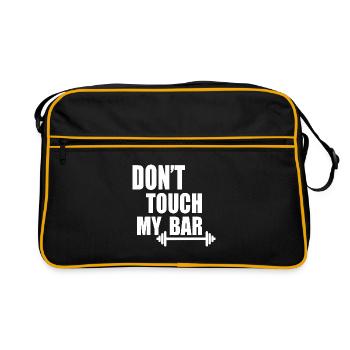 dont touch my bar - Sac Retro - noir/or - Devant