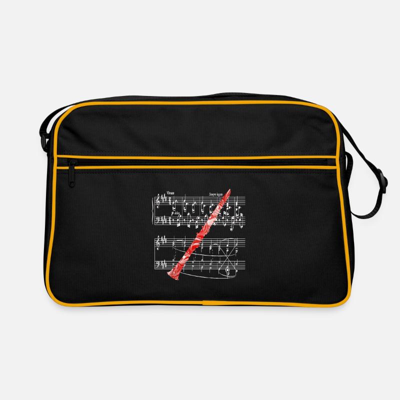 Clarinette e 9 - Sac Retro - noir/or