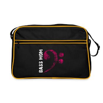 Bass Mom - Mom Plays Bass - Retro Bag - black/gold - Front