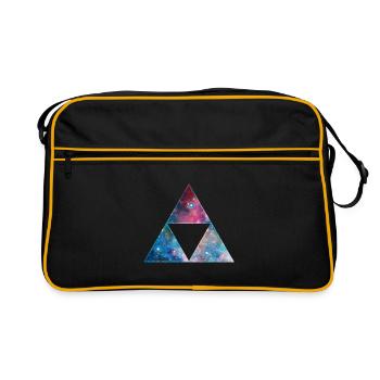 Galaxy Triforce, Mathematics, Universe, Space, - Sac Retro - noir/or - Devant