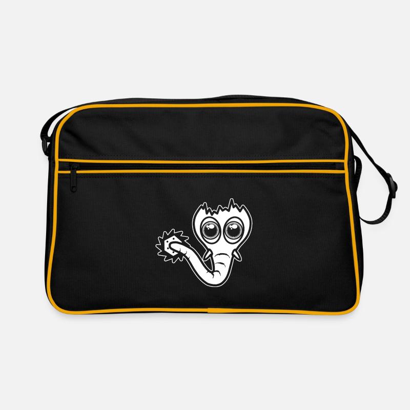 Le drôle bizarre imaginatif Sägofant. Sac Retro