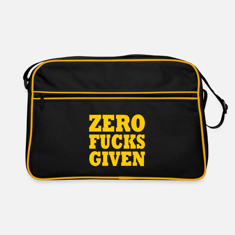 Zero fucks given Retro Tasche