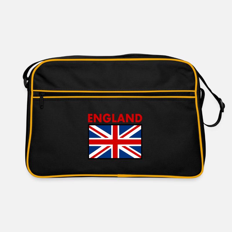 England - Retro Tasche - Schwarz/Gold