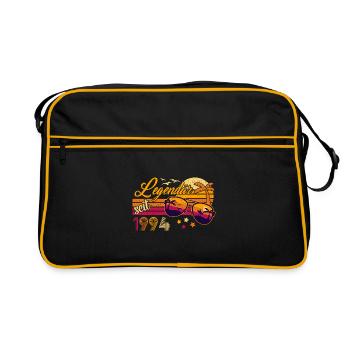 Legendär seit 1994 Vintage 27. Geburtstag Retro - Retro Tasche - Schwarz/Gold - Vorne
