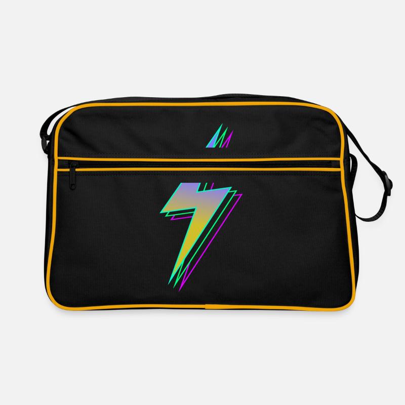 Blitz - Retro Tasche - Schwarz/Gold