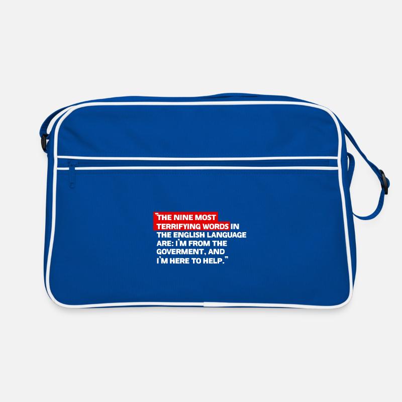 Satirisches Regierungszitat Retro Tasche