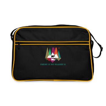 Des vendredis pour l'avenir - Il n'y a pas de planète B - Sac Retro - noir/or - Devant