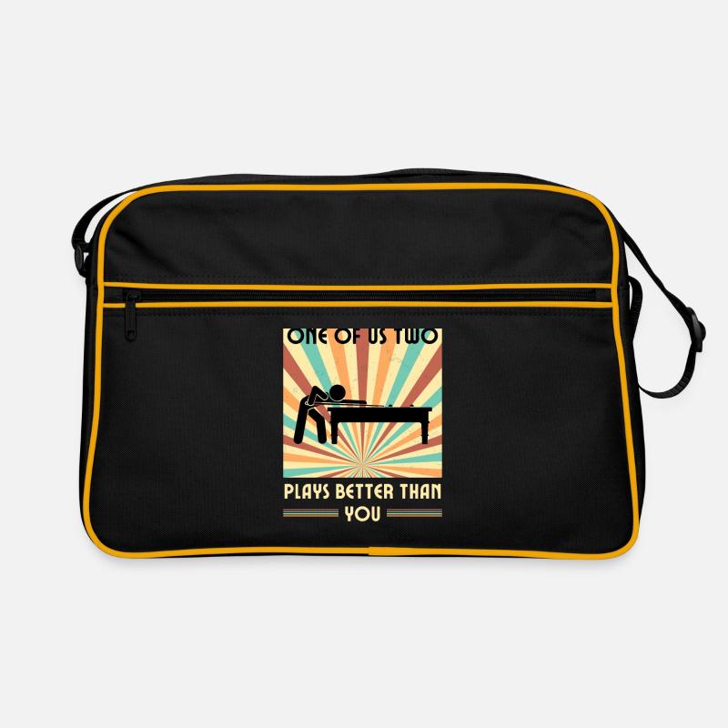 Einer von uns beiden spielt besser als du Billard Retro Tasche