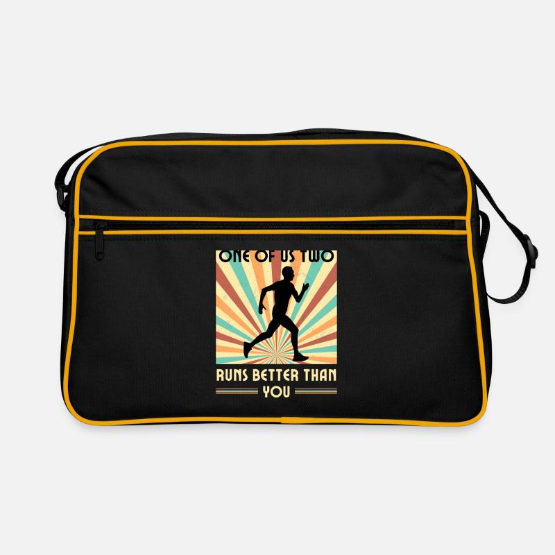 Einer Von Uns Läuft Besser Als Du Marathons Halb Retro Tasche
