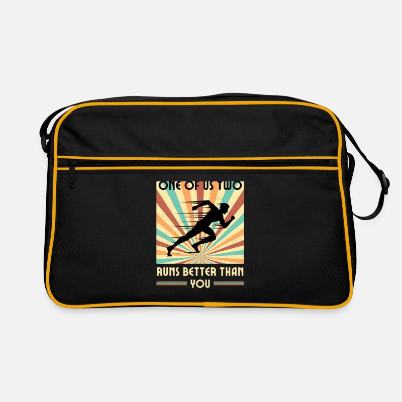 Einer Von Uns Läuft Besser Als Du Marathons Halb Retro Tasche