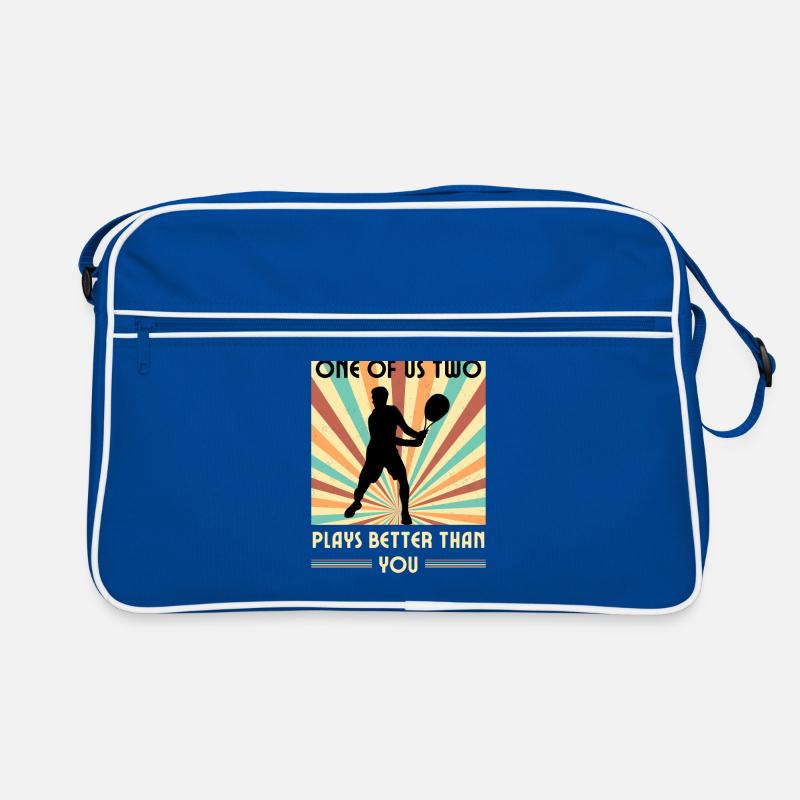 Einer Von Uns Beiden Spielt Besser Als Du Squash Retro Tasche