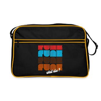 Funk Funk Funk Retro Vintage Design - Retro Bag - black/gold - Front