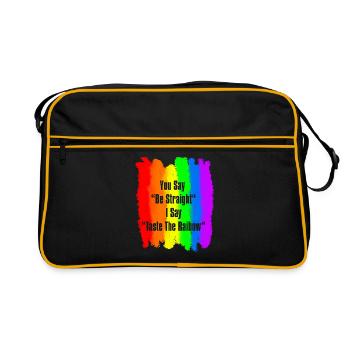 Déclaration de la fierté gaie des droits de la fierté gaie - Sac Retro - noir/or - Devant