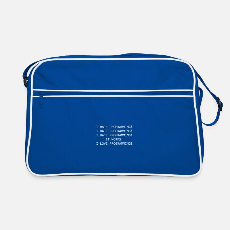 Lustiger Spruch Programmieren Informatiker Coder Retro Tasche