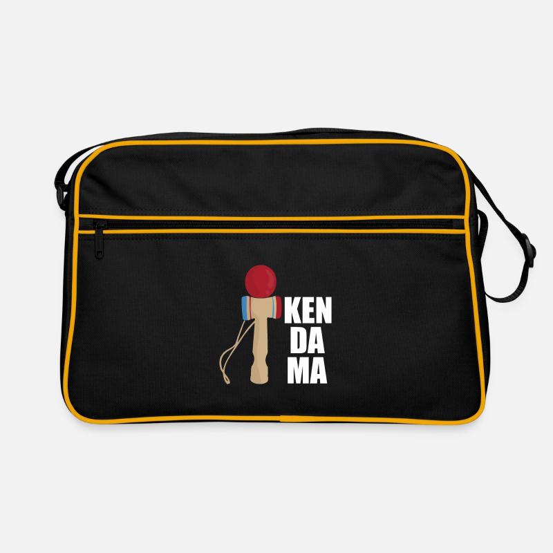 Kendama - Retro Tasche - Schwarz/Gold