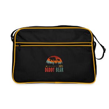 Papa ours - Sac Retro - noir/or - Devant