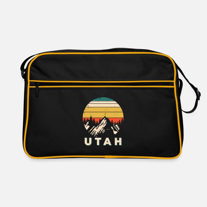 Utah - Sac Retro - noir/or