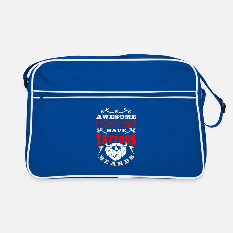 Papa-Bart-Tätowierungen Retro Tasche