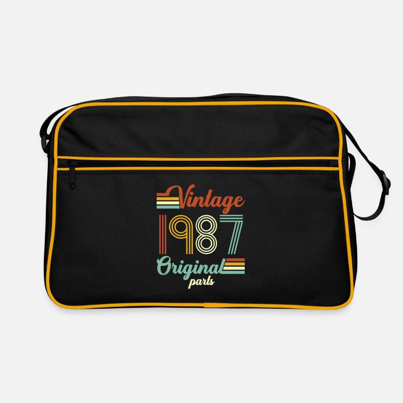 Millésime 1987 original - Sac Retro - noir/or