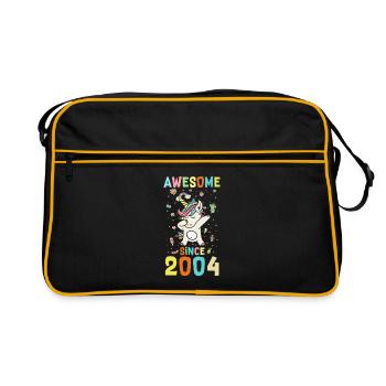 Awesome Since 2004 - Retro Bag - black/gold - Front
