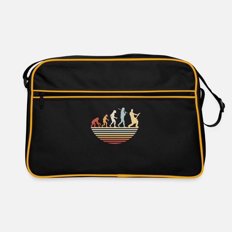Évolution de la guitare basse - Sac Retro - noir/or
