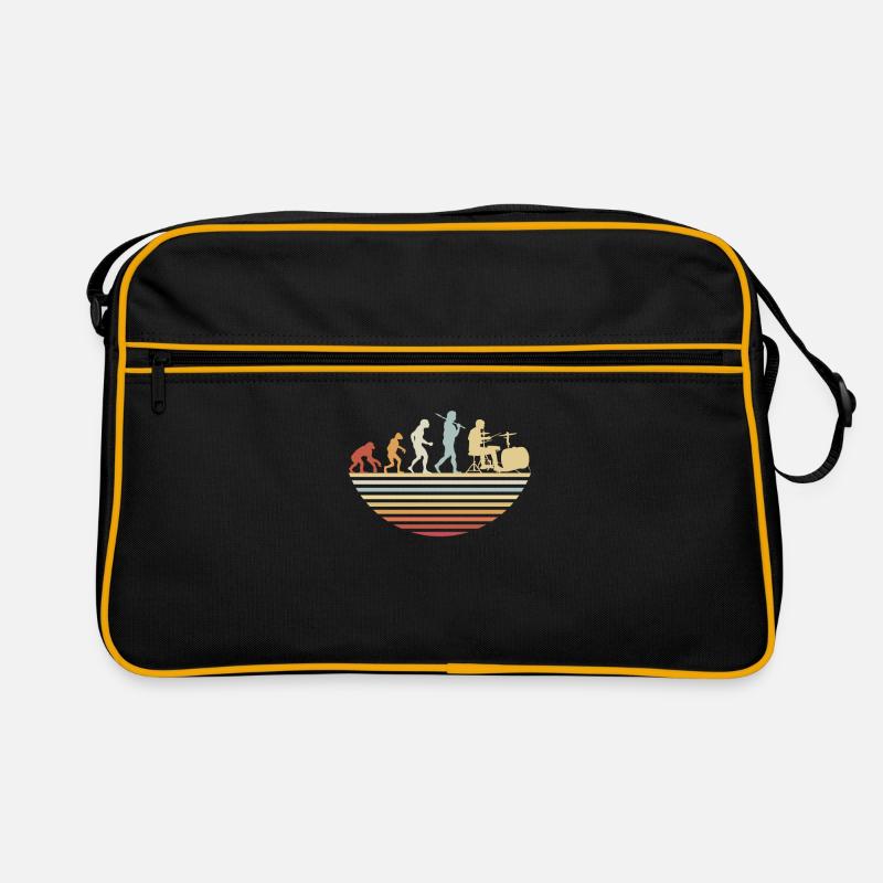 Drums Evolution - Retro Tasche - Schwarz/Gold
