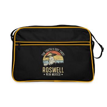 Roswell New Mexico UFO extraterrestre - Sac Retro - noir/or - Devant