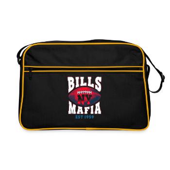 Bills NY Mafia Football - Retro Tasche - Schwarz/Gold - Vorne
