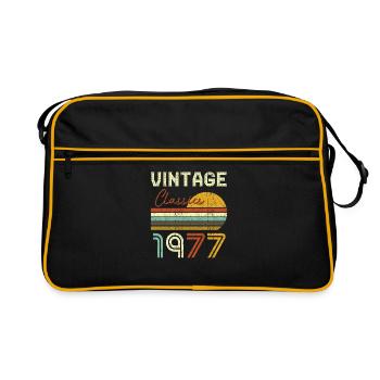 Vintage Classics 1977 - Retro Tasche - Schwarz/Gold - Vorne