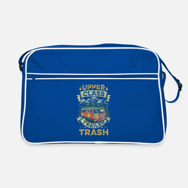 Upper Class Trailer Trash Camping Tees Retro Tasche