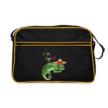 Viva Mexique Sombrero - Sac Retro - noir/or - Devant