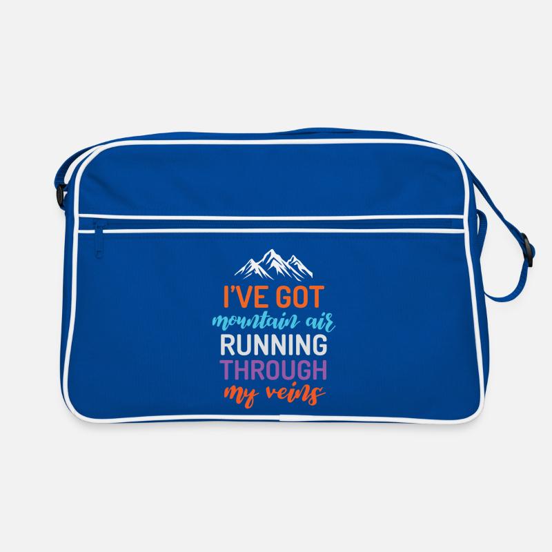 I've Got Mountain Air Running Through My Veins Retro Bag