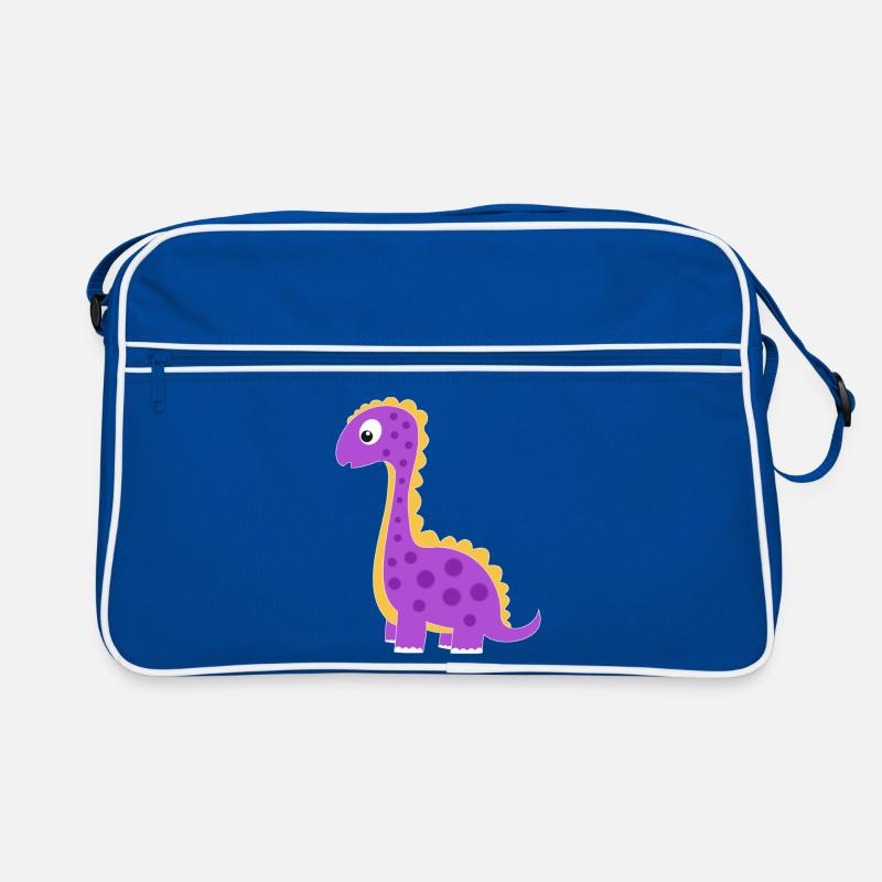 Dino ludique avec des points colorés Sac Retro