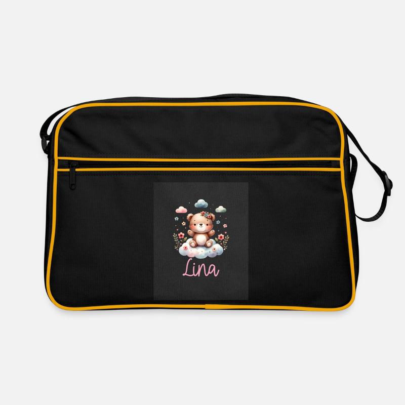 Lina - Retro Bag - black/gold