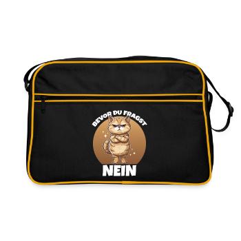 Before you ask: No - Retro Bag - black/gold - Front