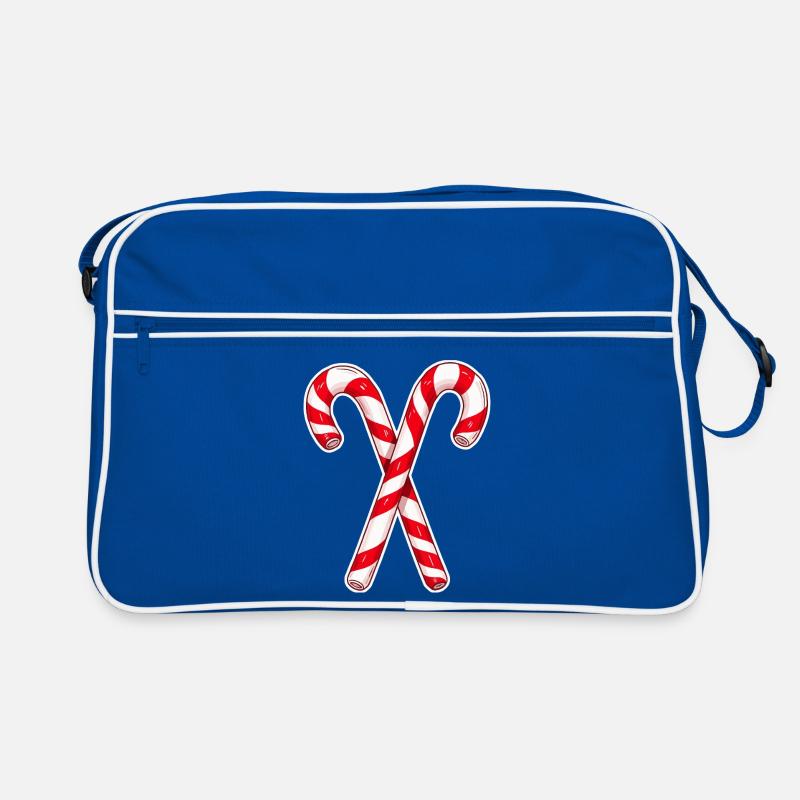 Crossed Candy Cane Duo Retro Bag