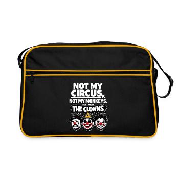 Not My Circus Not My Monkey Statement - Retro Bag - black/gold - Front