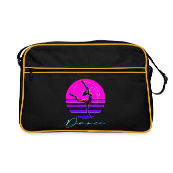Dance - Retro Tasche - Schwarz/Gold - Vorne