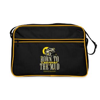 Conquest of off-road mud - Retro Bag - black/gold - Front