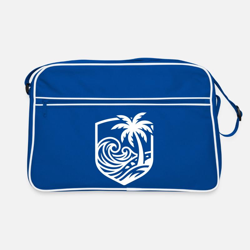 Palm Trees Beach Ocean Retro Bag