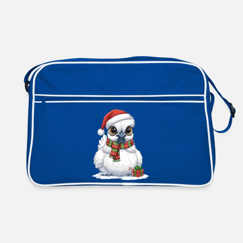 Funny Silk Chicken - Santa Hat and... Retro Bag