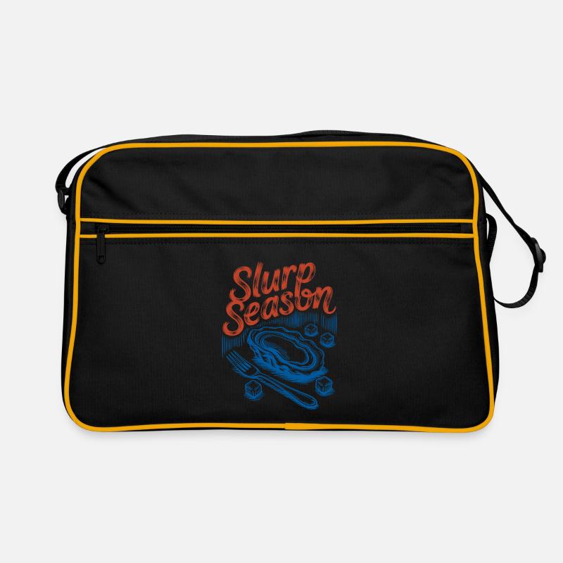 Schlürfsaison – Retro-Austern-Meeresfrüchte Retro Tasche