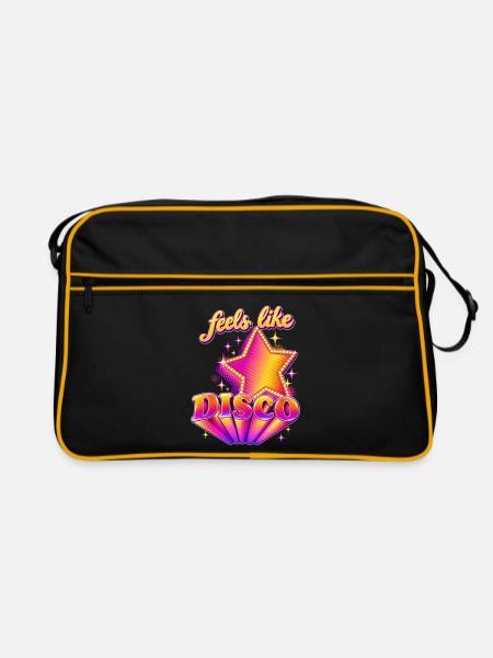Fühlt sich wie Disko an - Retro Tasche - Schwarz/Gold