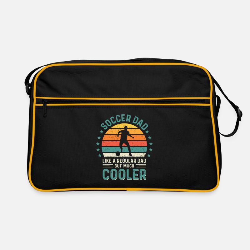 Fußball Papa wie ein normaler Vater nur cooler Retro Tasche