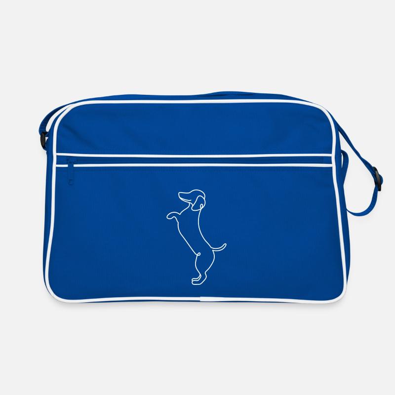 Single Line Design - Dackel Retro Tasche