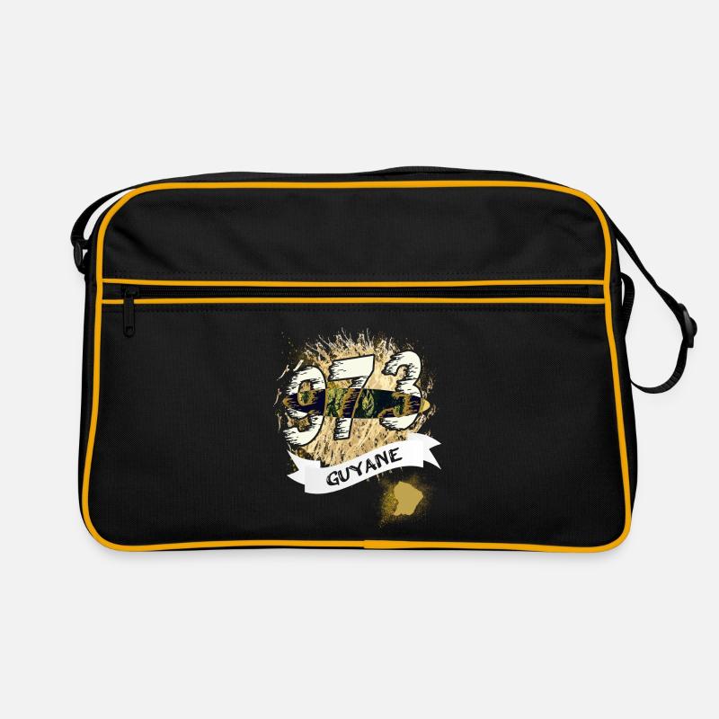 Beautiful souvenir gift idea map of Guyana 973 Retro Bag