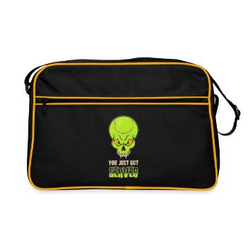 You Just Got Served Lustiges Tennis Spieler - Retro Tasche - Schwarz/Gold - Vorne