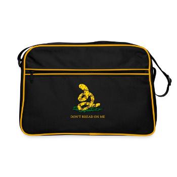 Don't Bread On Me Gadsden Flag Parody Baguette - Retro Bag - black/gold - Front