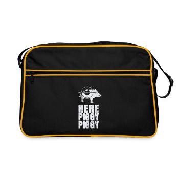 Chasse au sanglier Chasseur de sanglier Chasseur de sanglier Hogger - Sac Retro - noir/or - Devant